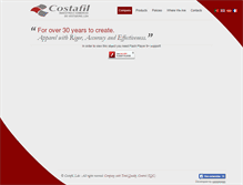 Tablet Screenshot of costafil.com